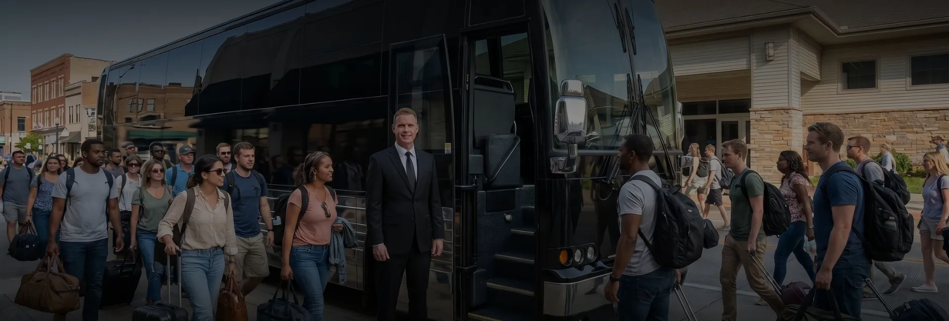 Massena Richards Field (MSS) Airport Charter Bus Rental Service 