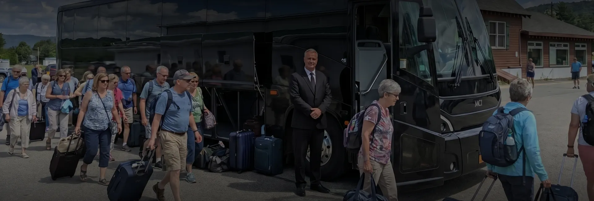 Adirondack Regional (SLK) Airport Charter Bus Rental Service 
