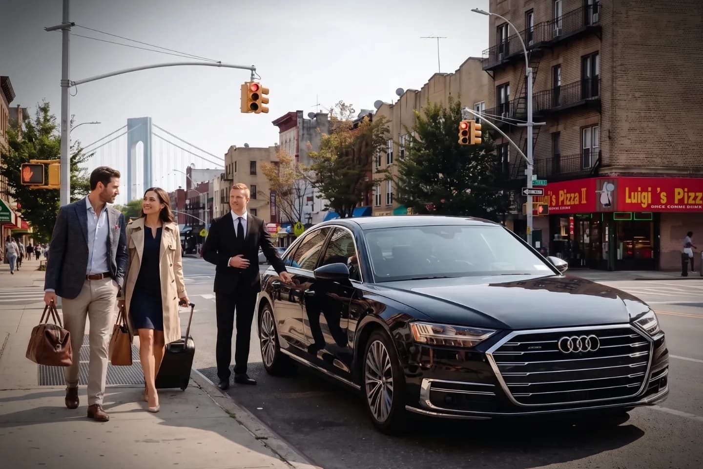 Branded sedan offering point-to-point car service in Bay Ridge, Brooklyn, New York
