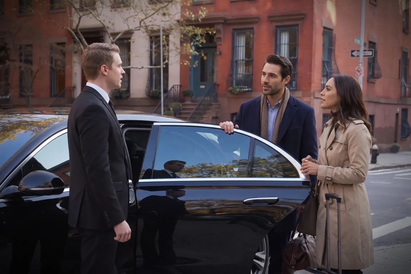 Courteous driver welcoming a passenger in Boerum Hill, Brooklyn car service