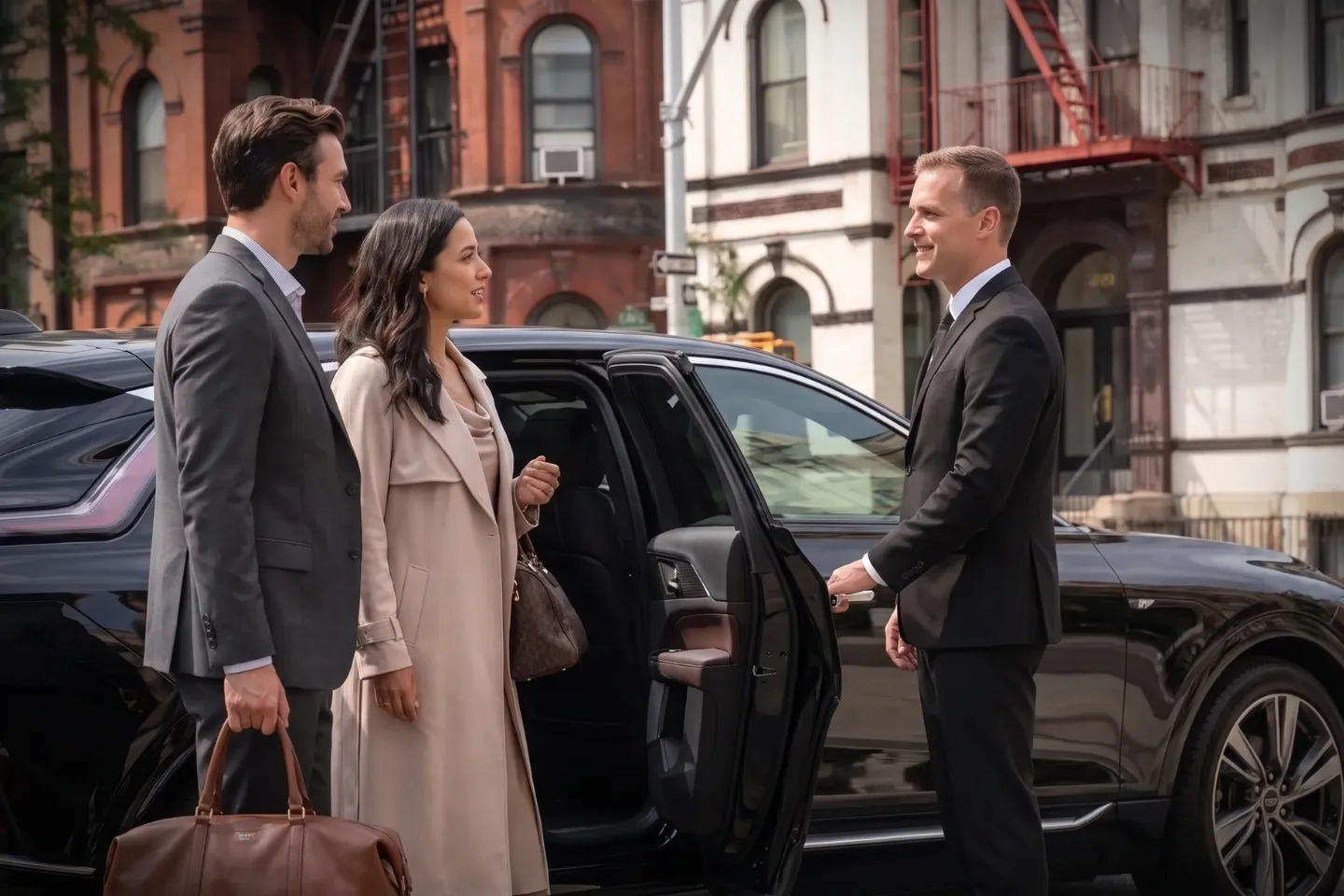 Spacious black SUV suited for group travel across Bushwick, Brooklyn, New York