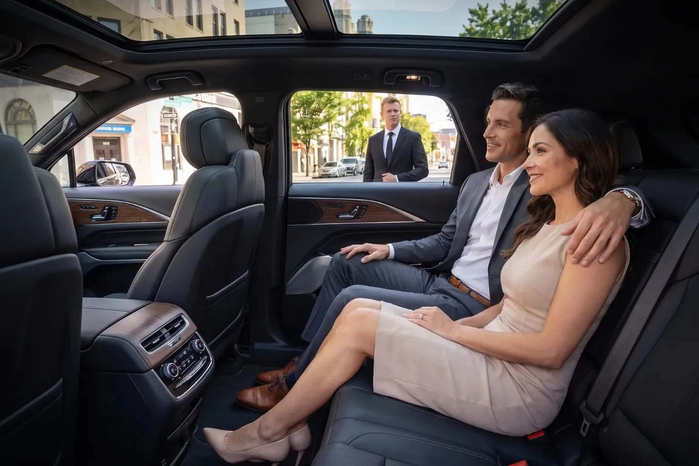 Black luxury sedan providing dependable car service in East Flatbush, Brooklyn, NY