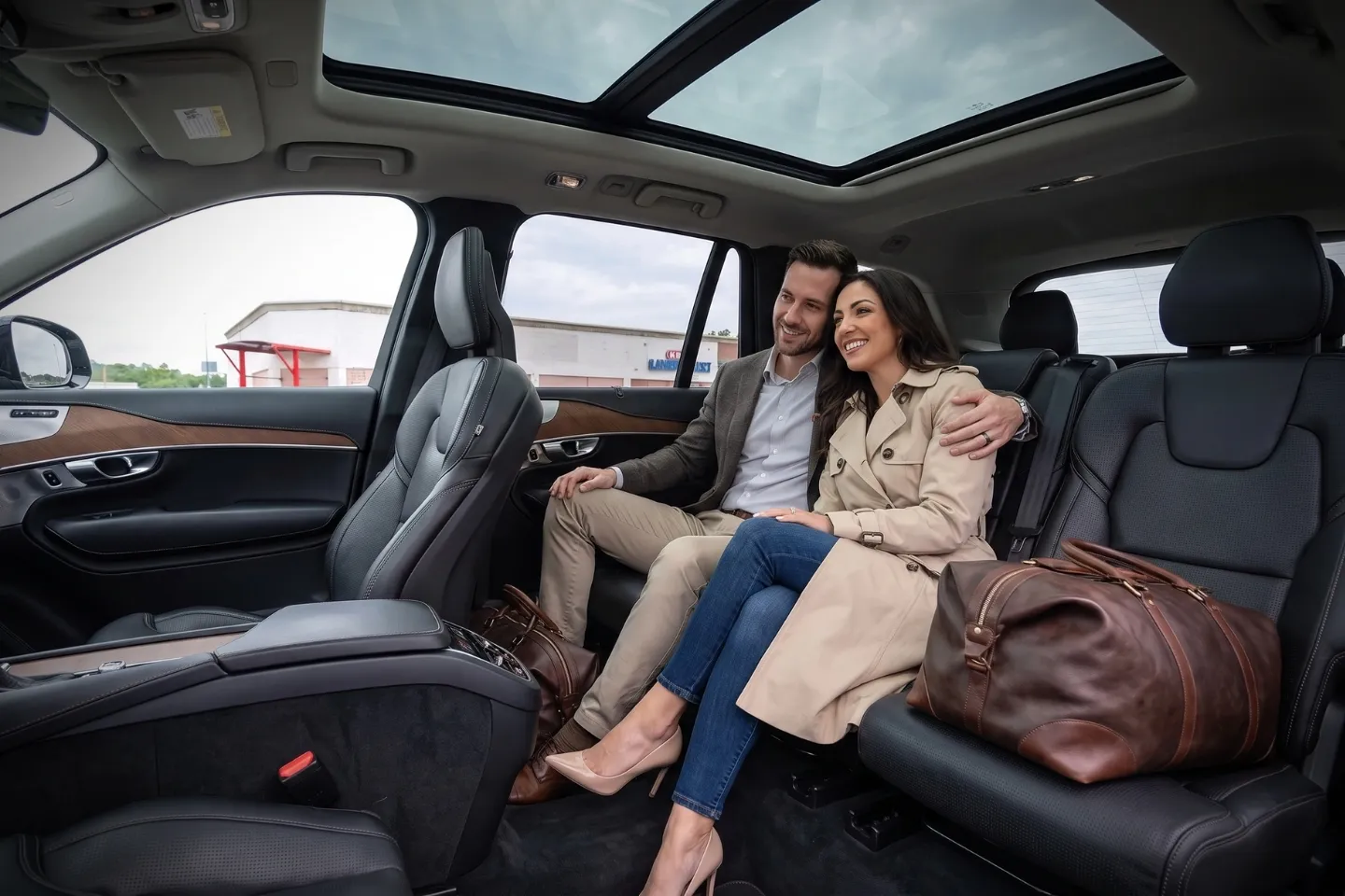 Luxury SUV loading luggage for a Co-Op City, Bronx airport transfer