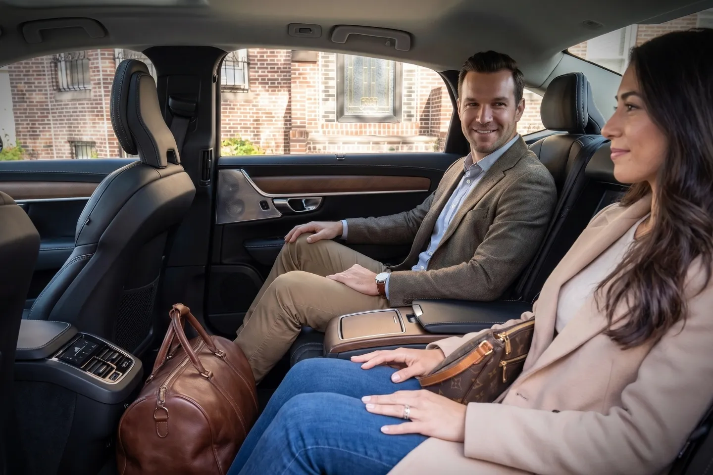 Luxury SUV loading luggage for a Unionport, Bronx airport transfer