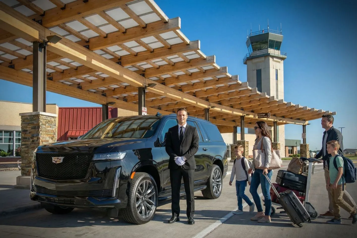 Airport Car Service in Nebraska, NE Comfortable back seat interior showing Nebraska, NE Car Service premium ride experience with leather seating