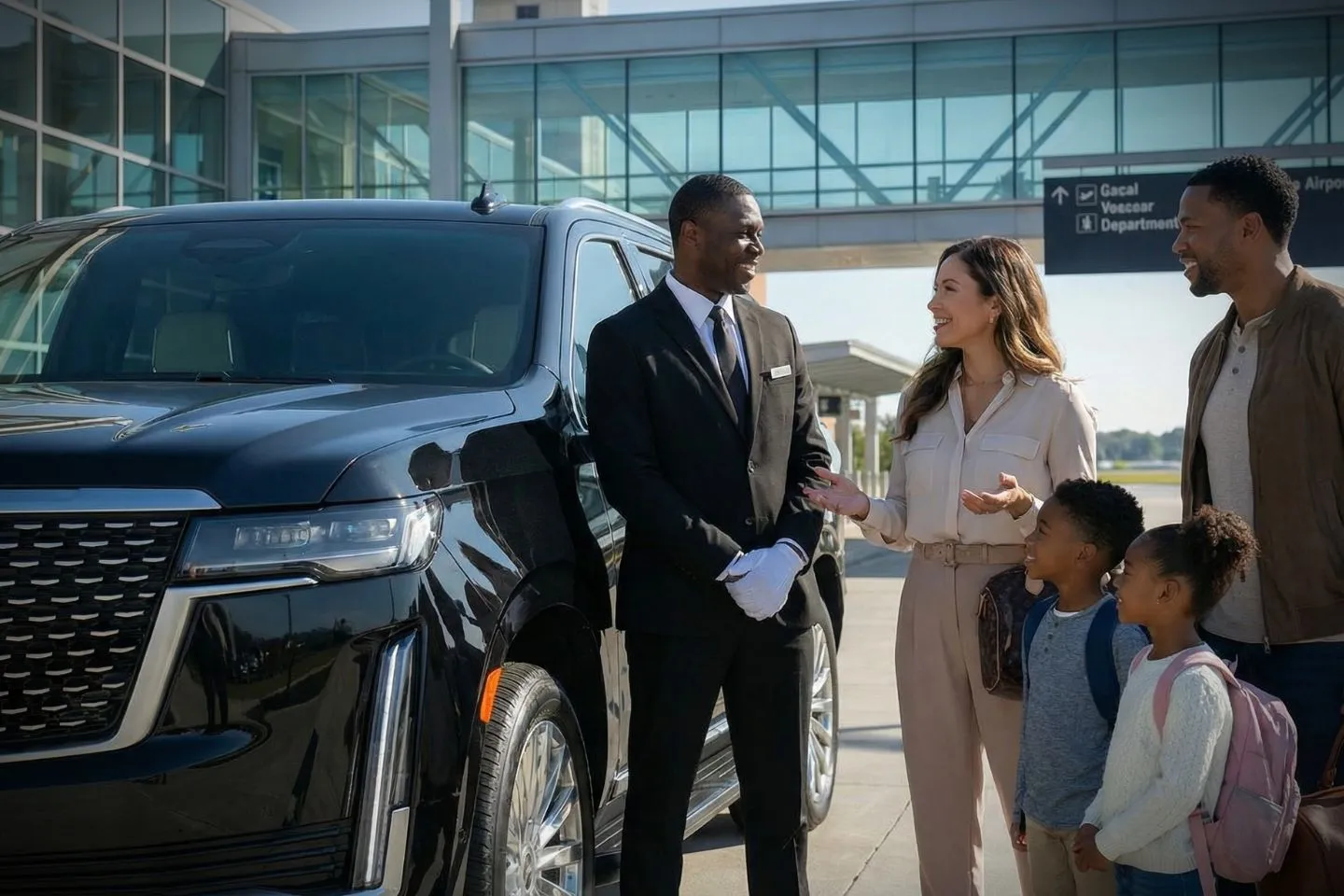 Airport Car Service in South Carolina, SC Luxury chauffeur sedan for South Carolina, SC Car Service with professional driver and clean interior in South Carolina