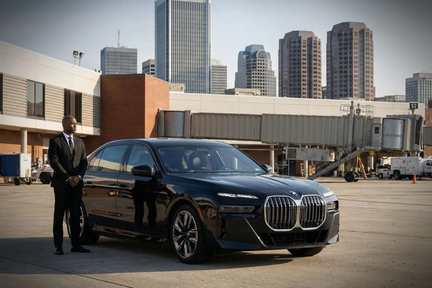 Airport Car Service in Virginia, VA Wedding transportation by Virginia VA car service with elegant luxury vehicle and chauffeur