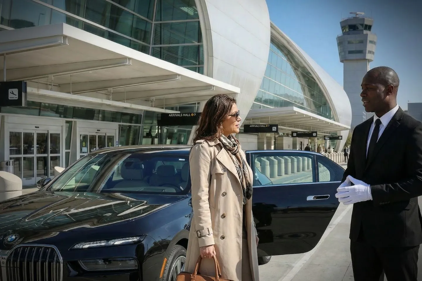 San Jose Mineta International (SJC) Airport Car Service LBE Car Service SUV on US 101 near San Jose California airport transfer