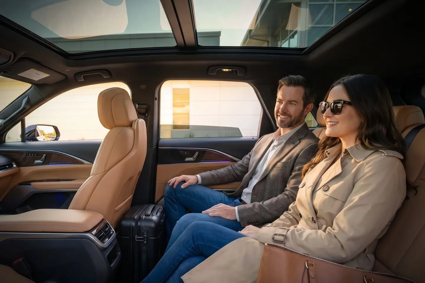 San Luis Obispo County Regional (SBP) Airport Car Service Premium Cadillac Escalade providing SBP airport car service to Paso Robles wine country