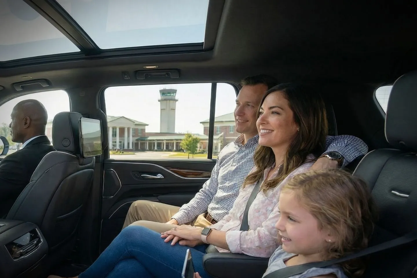 Augusta Regional (AGS) Airport Car Service Mercedes Benz S Class offering Augusta Regional AGS airport transportation to downtown Augusta and the Riverwalk