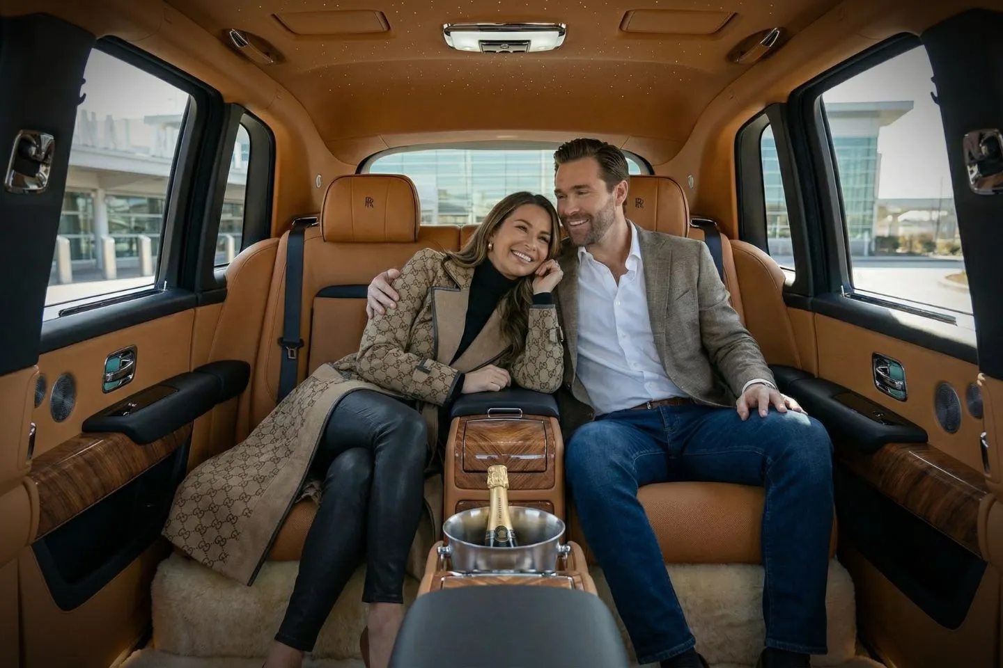 Reno-Tahoe International (RNO) Airport Car Service Premium Cadillac Escalade providing Harry Reid LAS airport car service to Bellagio and the Las Vegas Strip
