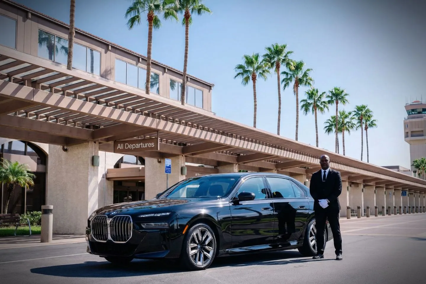 McAllen Miller International (MFE) Airport Car Service Premium SUV ready for MFE airport pickup and drop off service