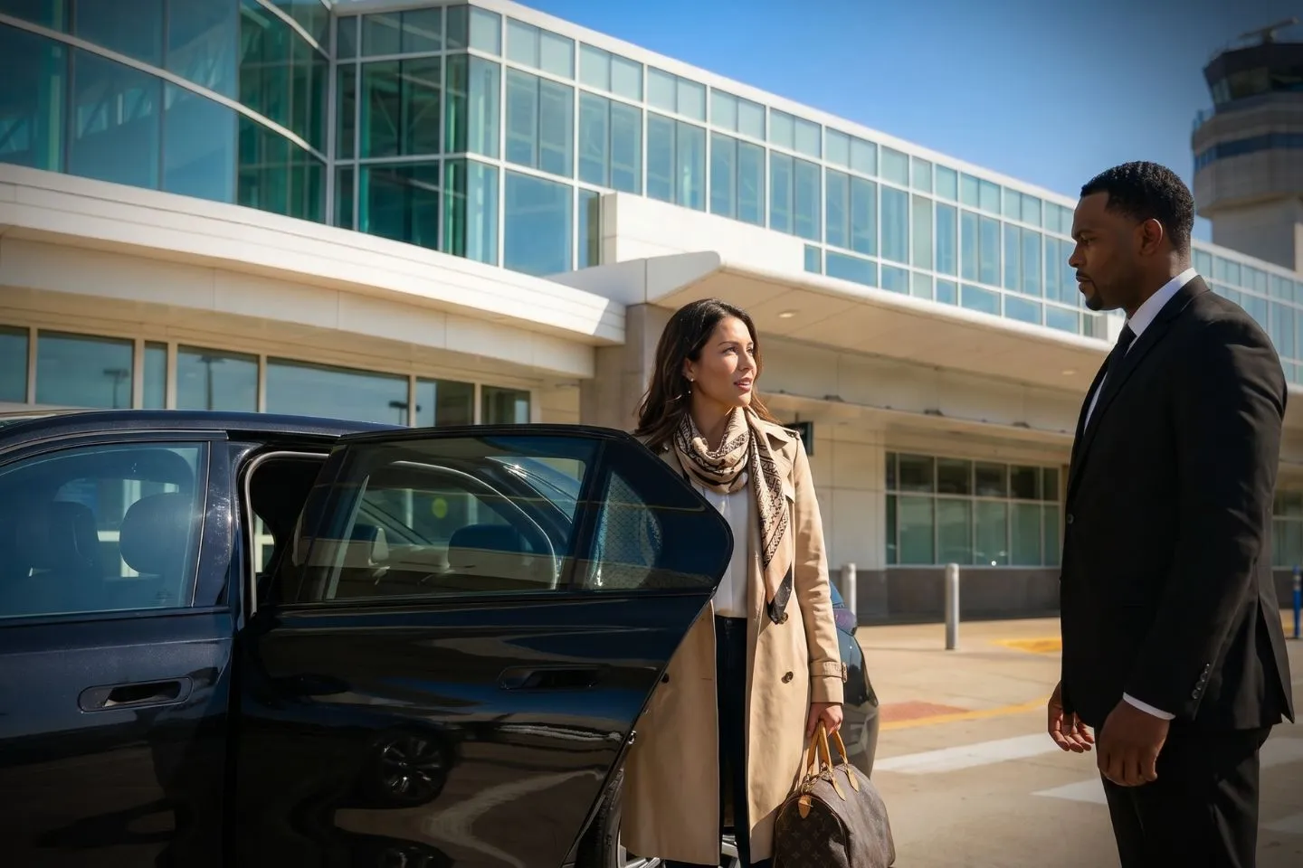 Cincinnati/Northern Kentucky International (CVG) Airport Car Service Mercedes Benz S Class offering CVG airport transportation to Procter and Gamble headquarters and Kroger world HQ
