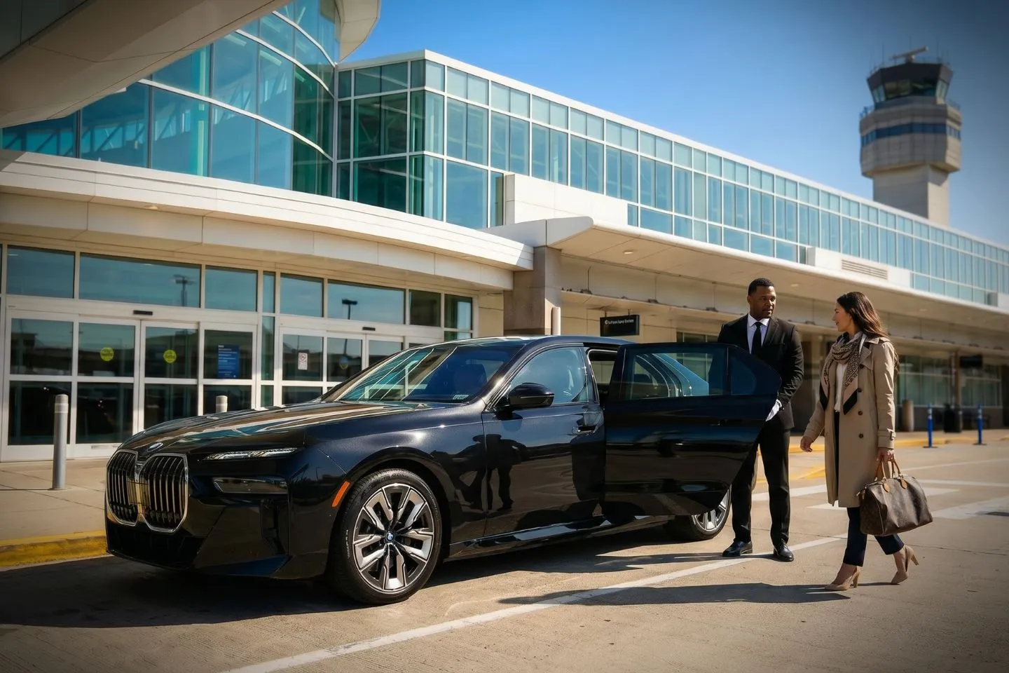 Cincinnati/Northern Kentucky International (CVG) Airport Car Service Premium Cadillac Escalade providing Cincinnati CVG airport car service to downtown Cincinnati and Over the Rhine