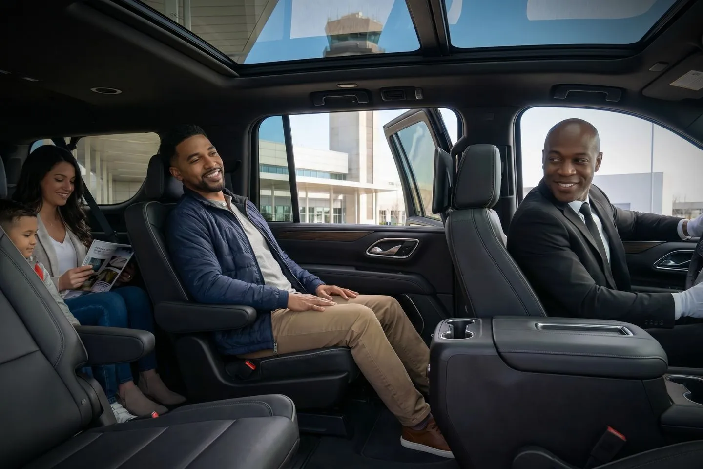 Louisville Muhammad Ali International (SDF) Airport Car Service Executive Mercedes Benz Sprinter van for corporate group transfer from SDF airport to UPS Worldport and Louisville Slugger Field