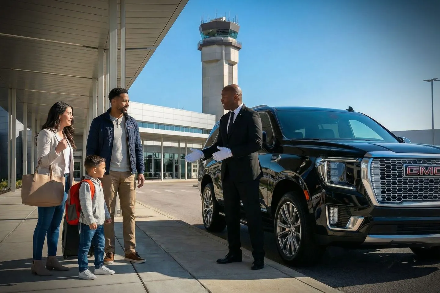 Louisville Muhammad Ali International (SDF) Airport Car Service Mercedes Benz S Class offering SDF airport transportation to downtown Louisville and Whiskey Row