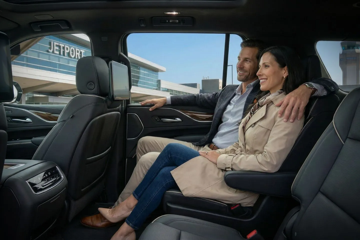Portland International Jetport (PWM) Airport Car Service Mercedes Benz S Class offering Portland Jetport PWM airport transportation to Kennebunkport and the York beaches