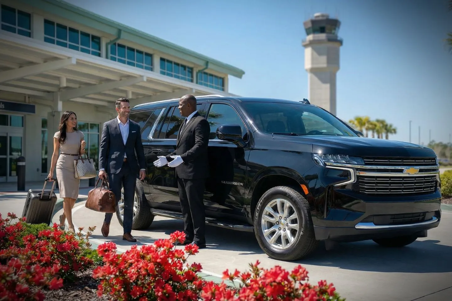 Gulfport-Biloxi International (GPT) Airport Car Service Sprinter van for group transfers from Gulfport-Biloxi Airport to coastal casino resorts