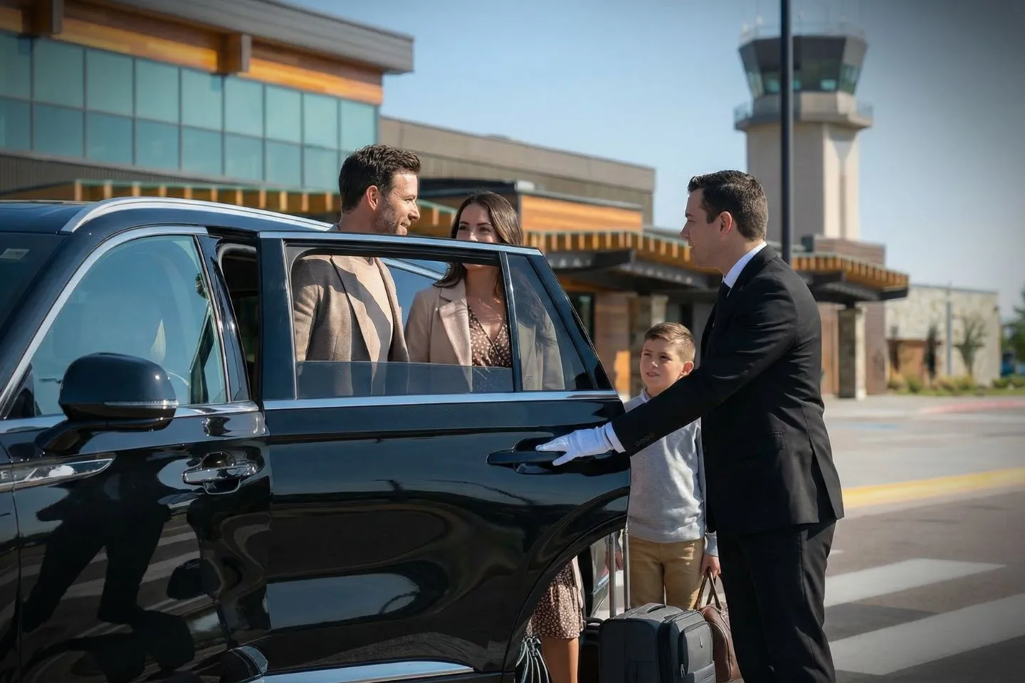 Glacier Park International (FCA) Airport Car Service Premium Cadillac Escalade providing Glacier Park FCA airport car service to West Glacier and Lake McDonald Lodge
