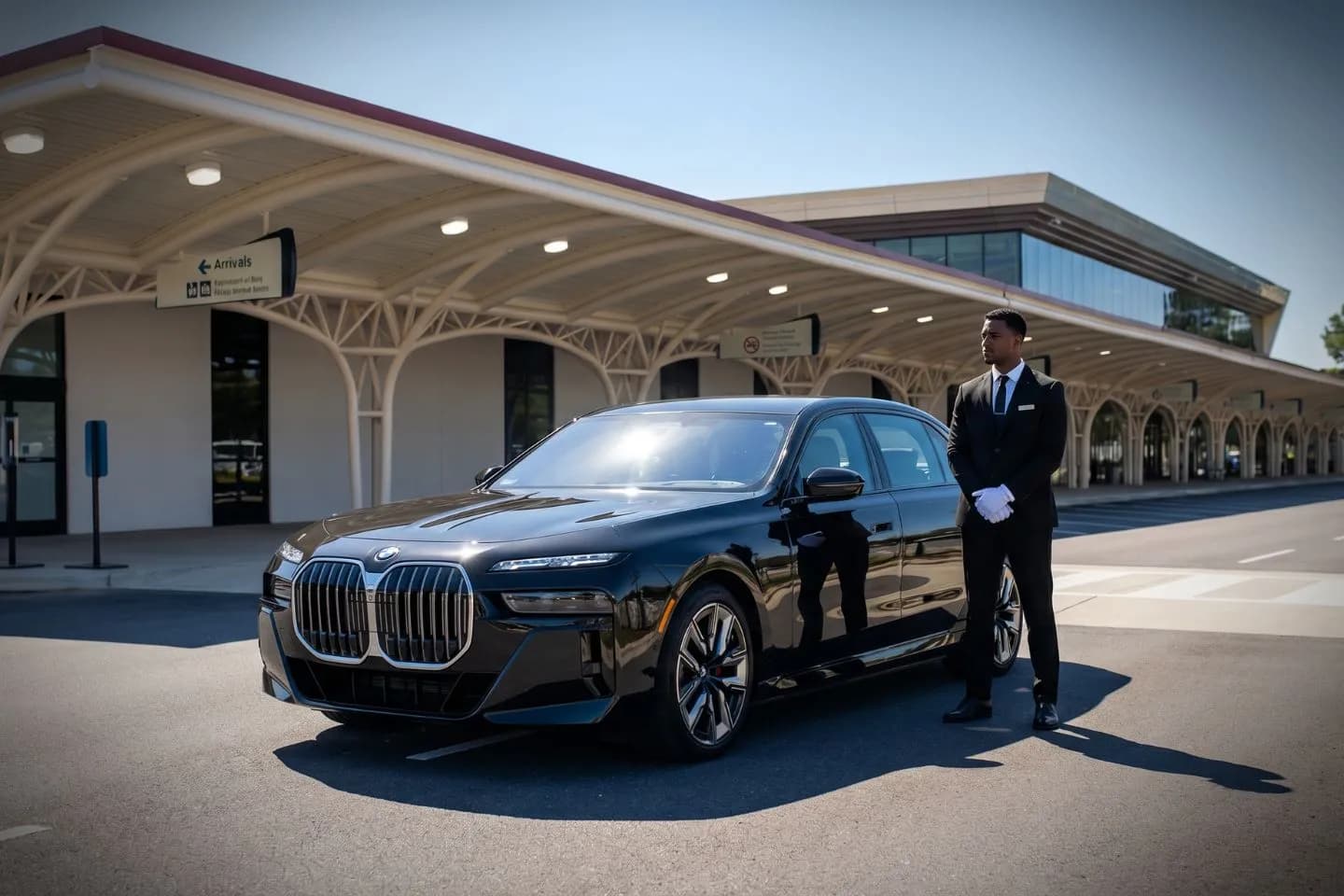 Fayetteville Regional (FAY) Airport Car Service Premium SUV ready for FAY airport pickup near Fort Liberty Army base