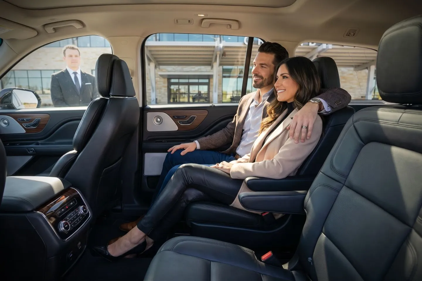 Grand Forks International (GFK) Airport Car Service Mercedes Benz S Class offering GFK airport transportation to Grand Forks Air Force Base and the missile fields