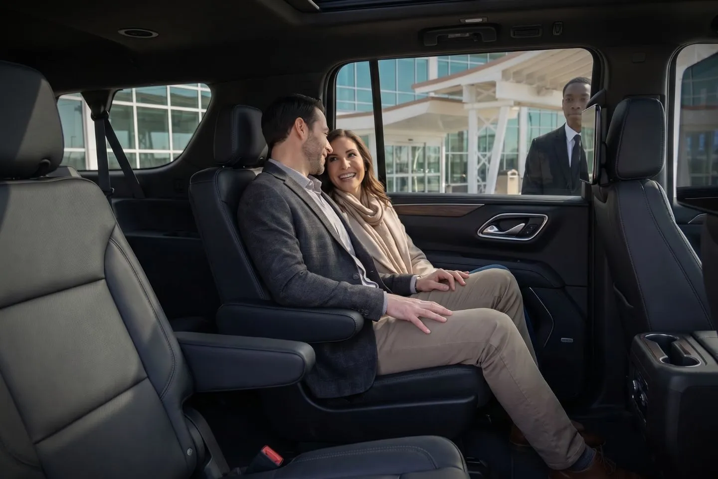 Minot International (MOT) Airport Car Service Premium Cadillac Escalade providing Minot MOT airport car service to Minot Air Force Base and the missile alert facilities