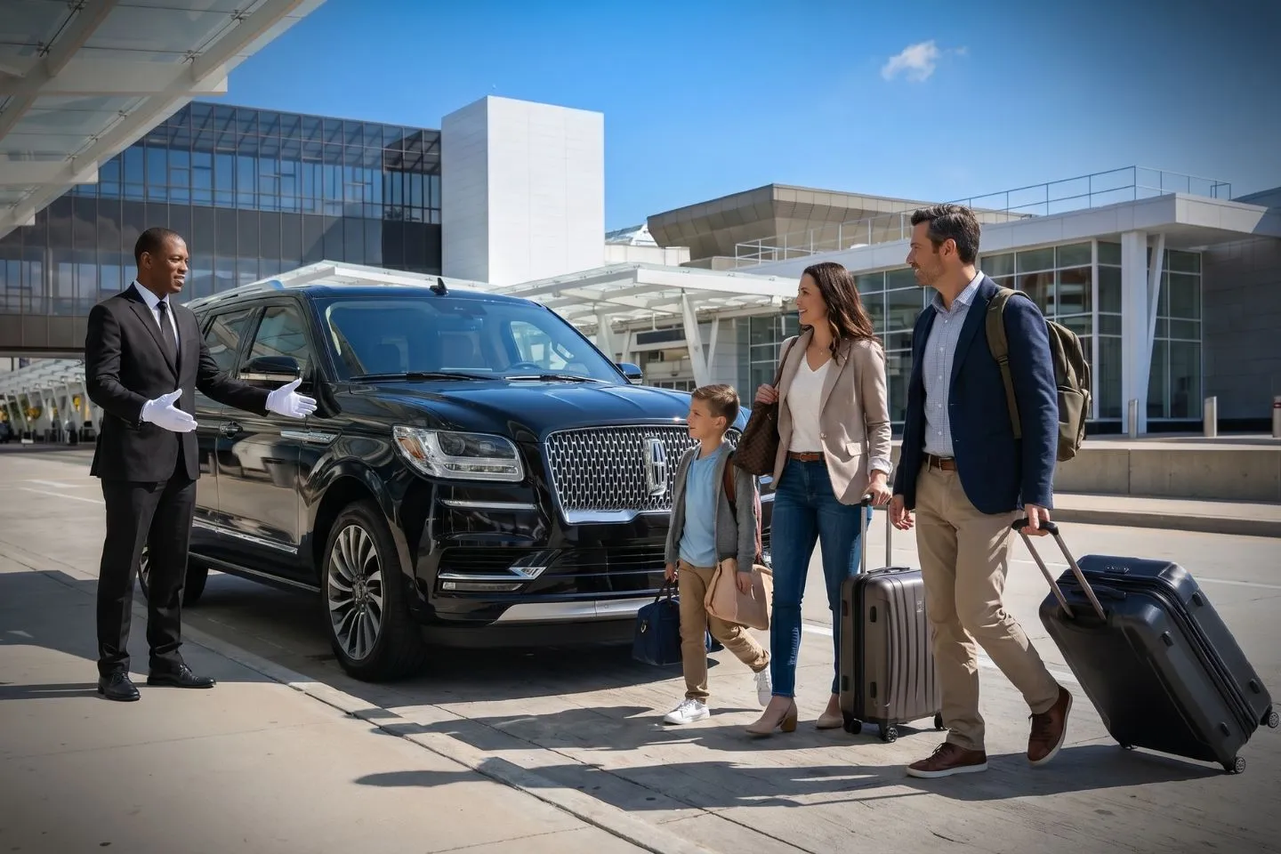 Milwaukee Mitchell International (MKE) Airport Car Service Sprinter van for group transfers from Milwaukee Mitchell Airport to Fiserv Forum events