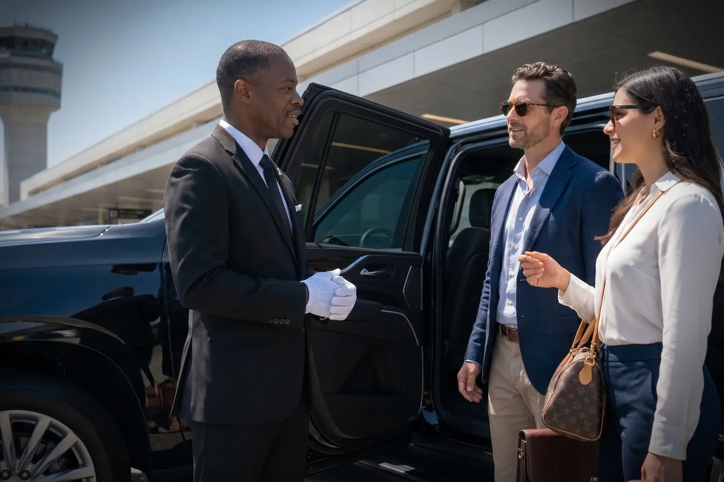 Aurora Municipal (ARR) Airport Car Service Premium Cadillac Escalade providing Aurora ARR airport car service to downtown Aurora and the Hollywood Casino