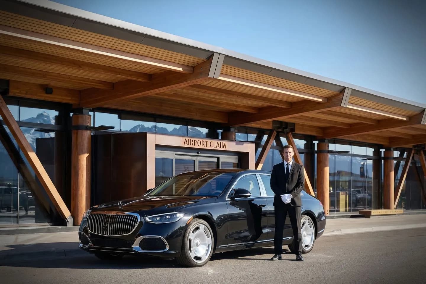 Jackson Hole (JAC) Airport Car Service Premium SUV ready for JAC airport pickup near Teton Village and Jackson Hole Mountain Resort