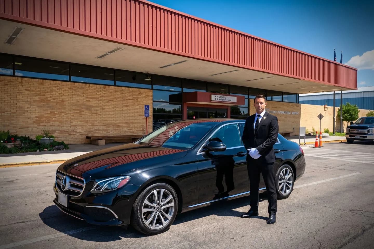 Casper/Natrona County International (CPR) Airport Car Service Premium SUV ready for CPR airport pickup near downtown Casper Wyoming and oil patch country