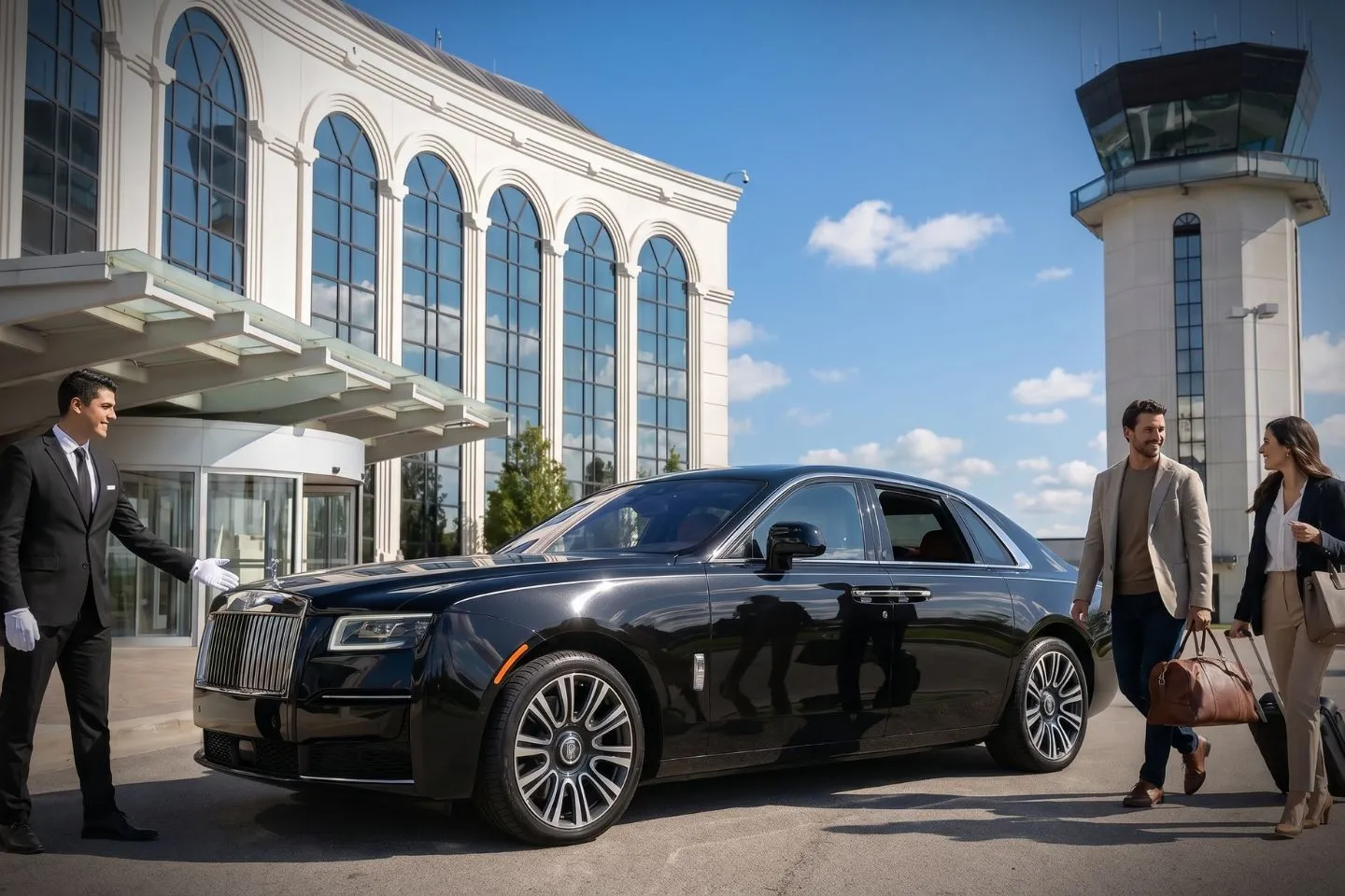 Dupage (DPA) Airport Car Service Mercedes Benz S Class offering DuPage DPA airport transportation to McDonalds world headquarters and Ace Hardware Oak Brook
