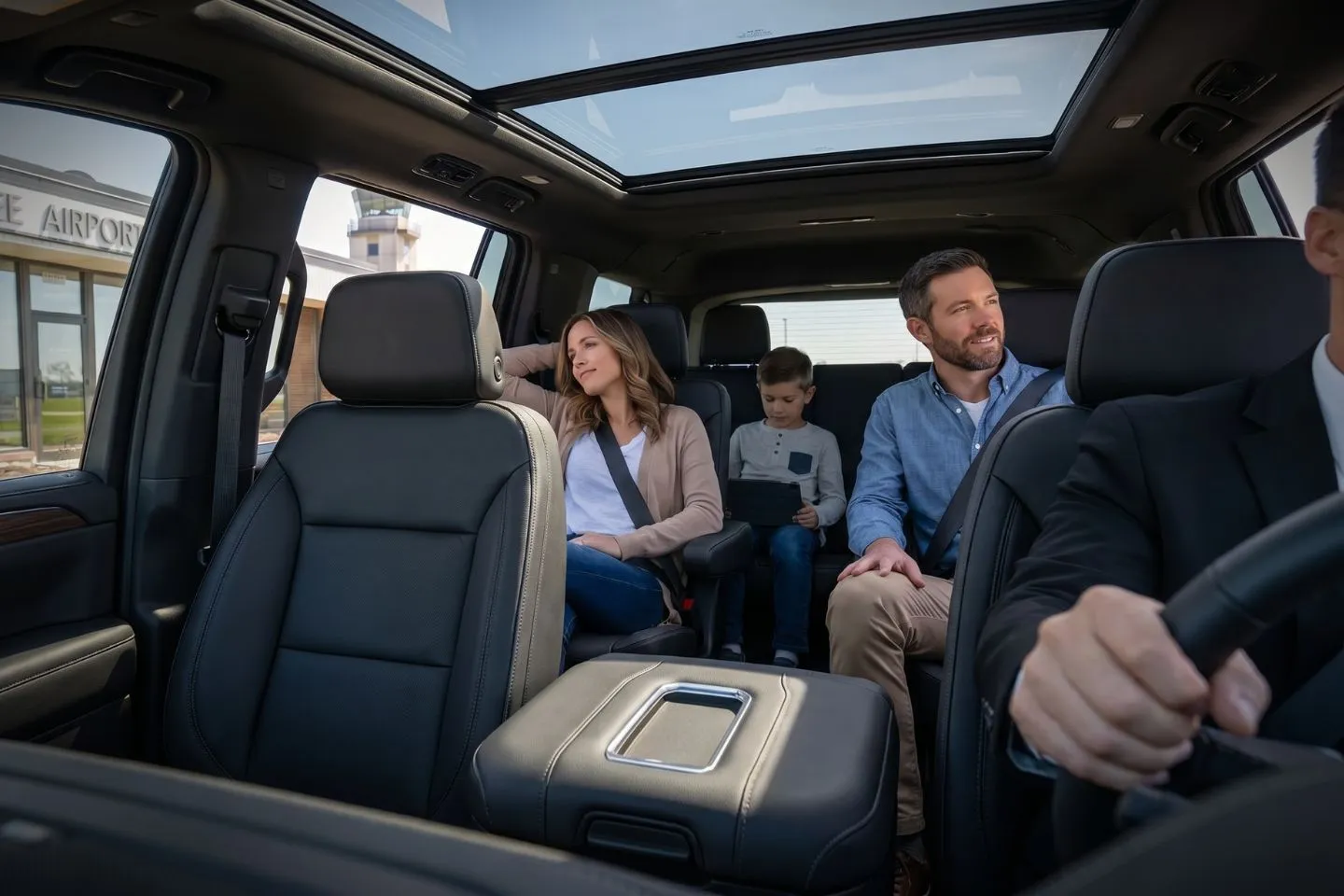 Greater Kankakee (IKK) Airport Car Service Mercedes Benz S Class offering Kankakee IKK airport transportation to Riverside Healthcare and CSL Behring Bourbonnais