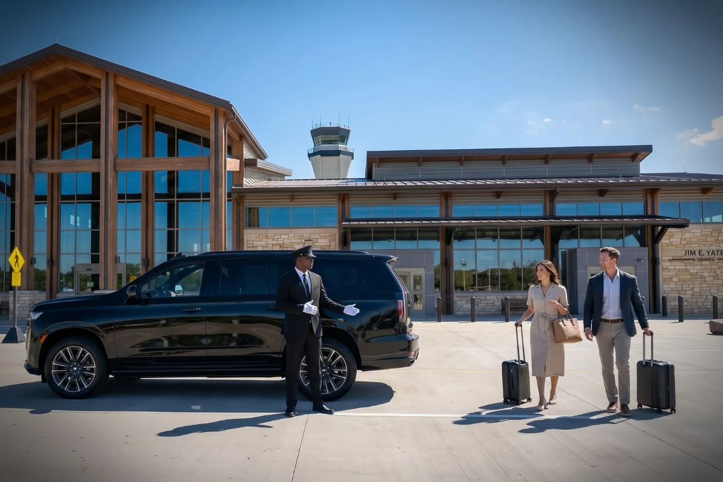 Texarkana Regional (TXK) Airport Car Service Sprinter van for group transfers from Texarkana Regional to Red River Army Depot