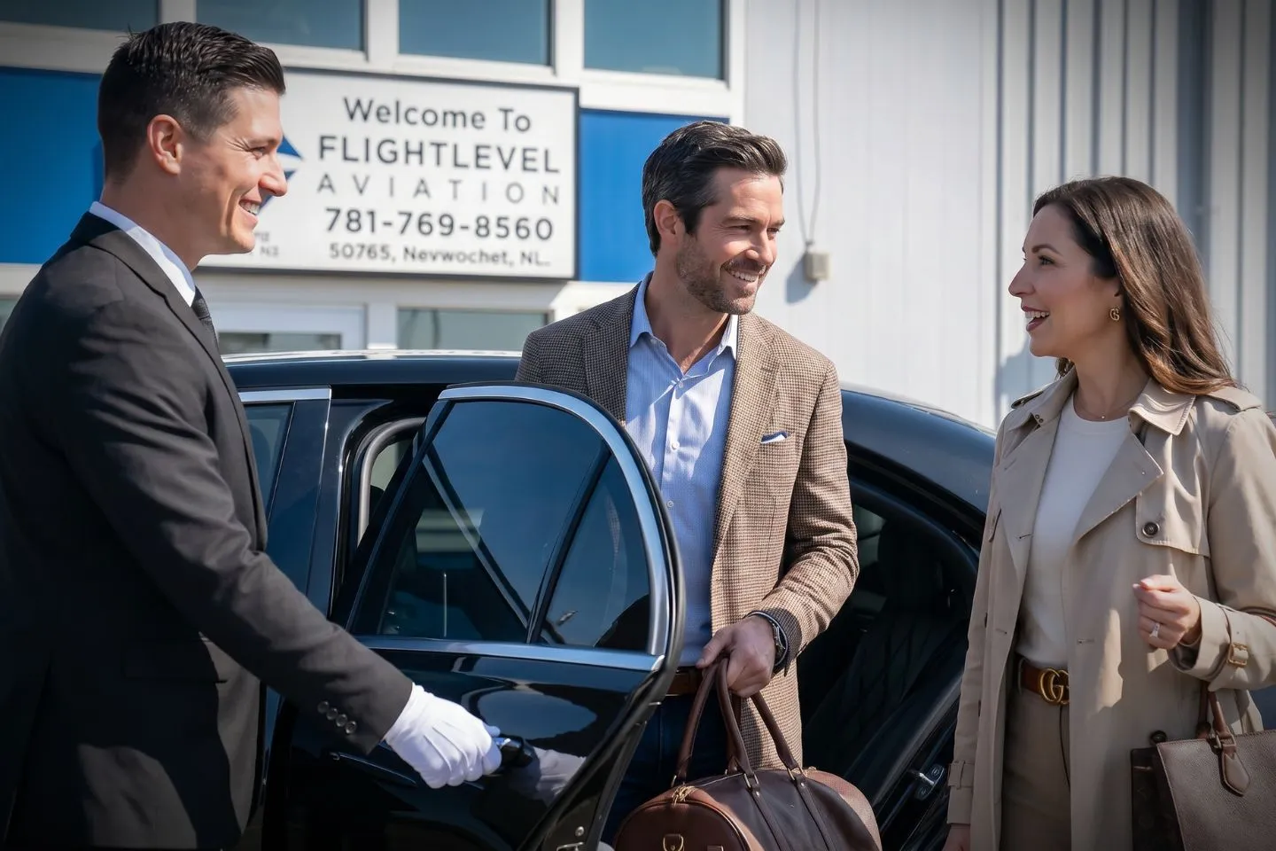 Norwood Memorial (OWD) Airport Car Service Mercedes Benz S Class offering Norwood OWD airport transportation to Dedham Westwood and the Route 128 corporate corridor