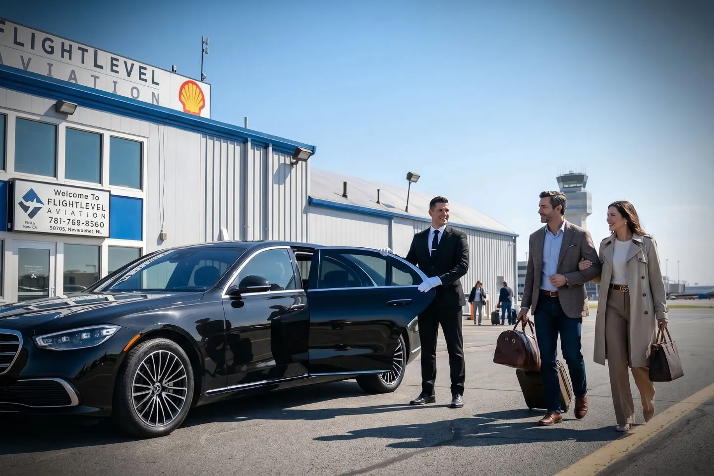 Norwood Memorial (OWD) Airport Car Service Premium Cadillac Escalade providing Norwood OWD airport car service to downtown Boston and the Seaport District