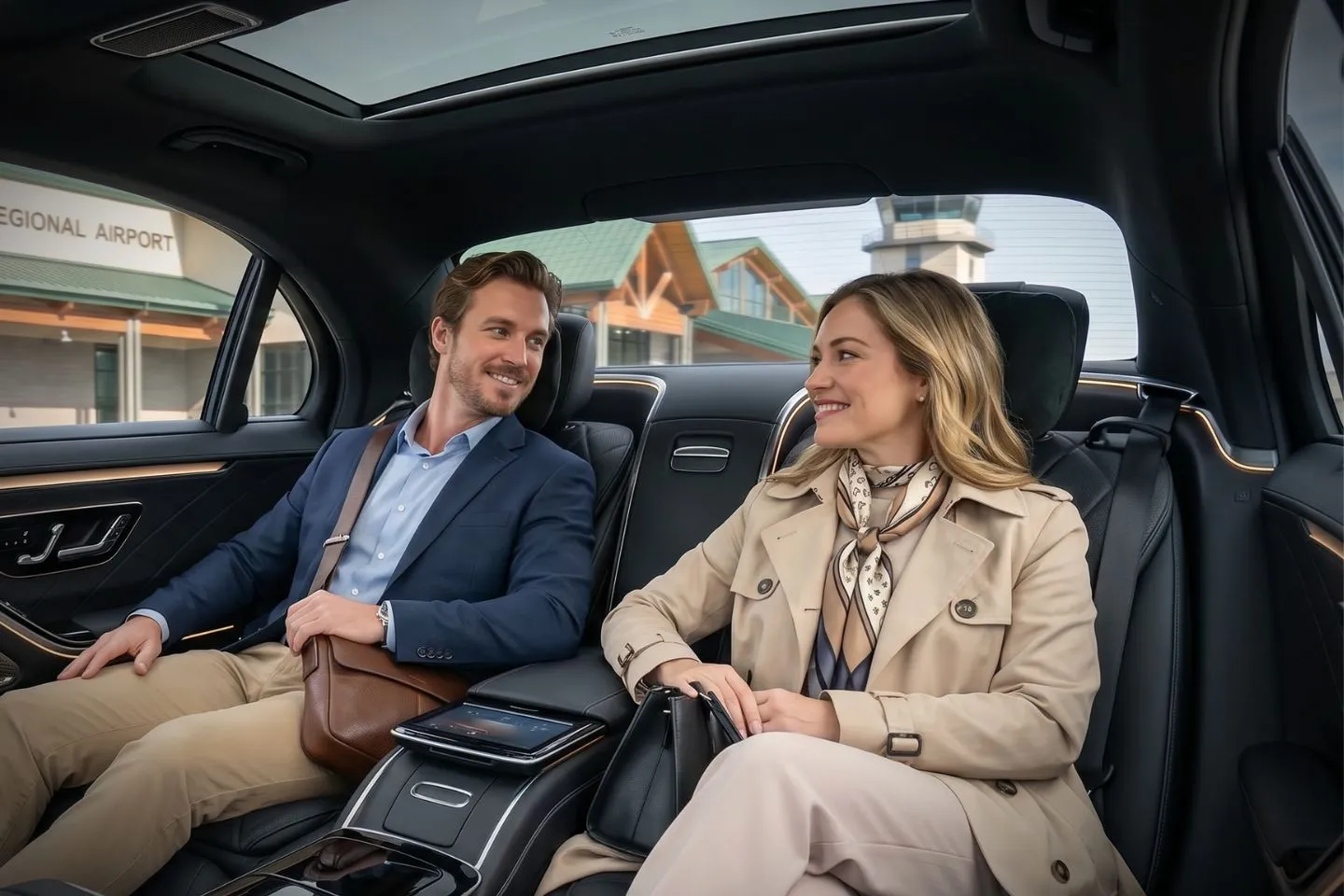 Elko Regional (EKO) Airport Car Service Premium Cadillac Escalade providing Elko EKO airport car service to Newmont and Barrick Nevada Gold Mines