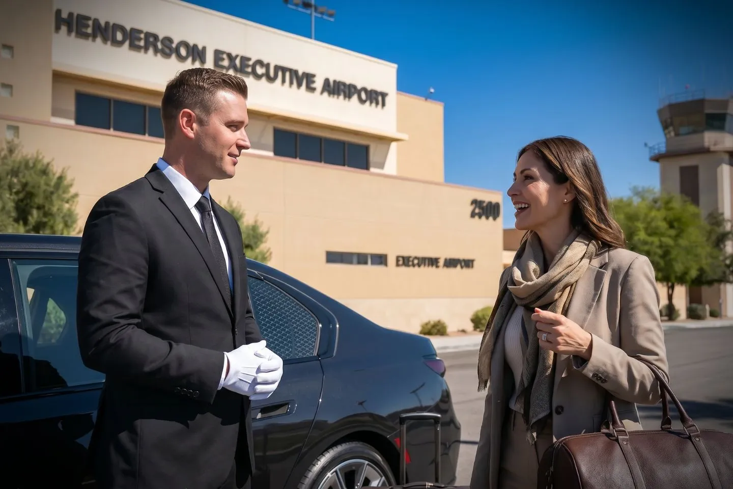 Henderson Executive (HSH) Airport Car Service Mercedes Benz S Class offering Henderson HSH airport transportation to Lake Las Vegas Resort and Henderson Green Valley