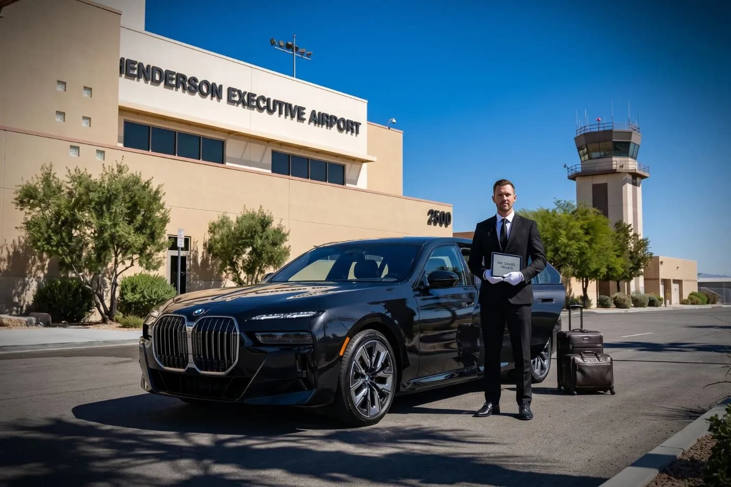 Henderson Executive (HSH) Airport Car Service Premium Cadillac Escalade providing Henderson HSH airport car service to the Las Vegas Strip and downtown Las Vegas