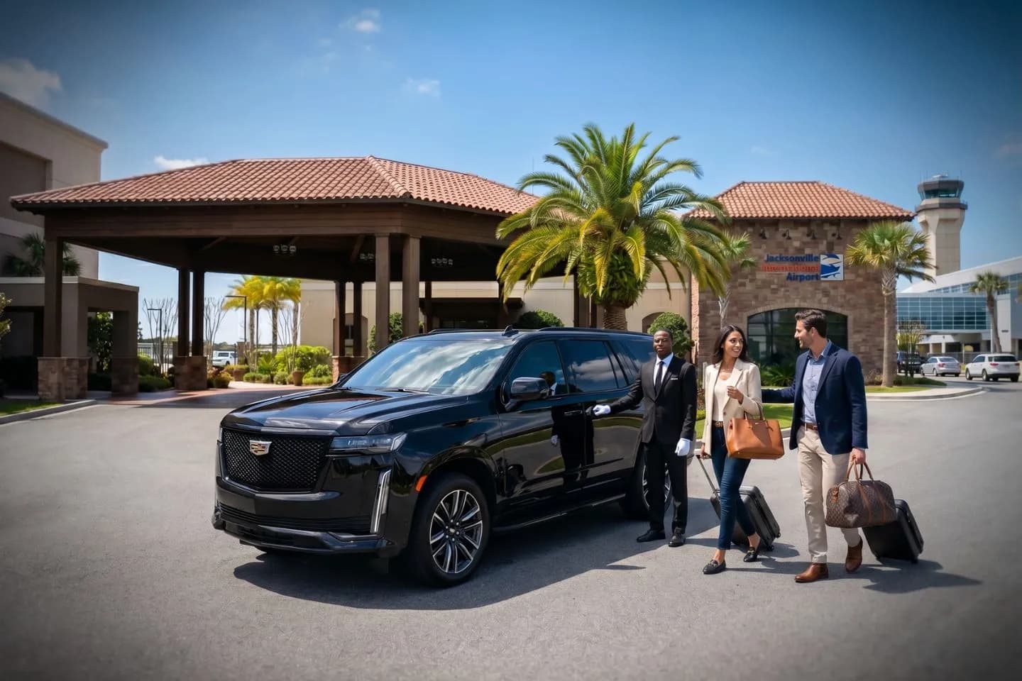 Saint Simons Island (SSI) Airport Car Service Premium Cadillac Escalade providing Saint Simons SSI airport car service to The Cloister at Sea Island Forbes Five Star