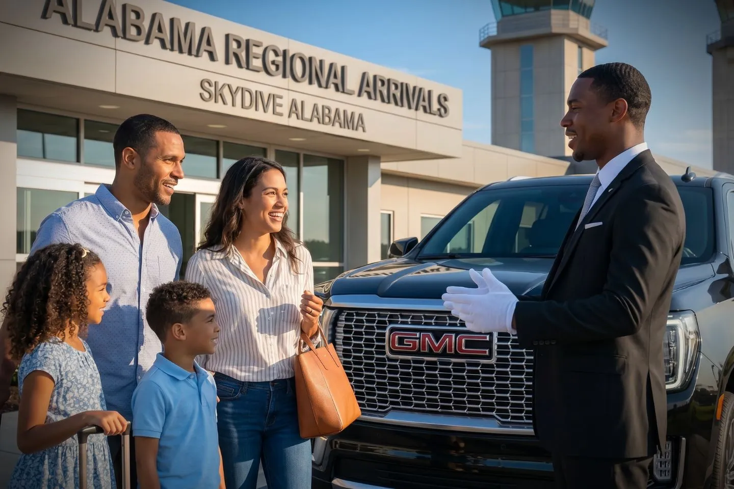 Monroeville Municipal (MVC) Airport Car Service Premium Cadillac Escalade providing Monroeville MVC airport car service to the Old Monroe County Courthouse Museum