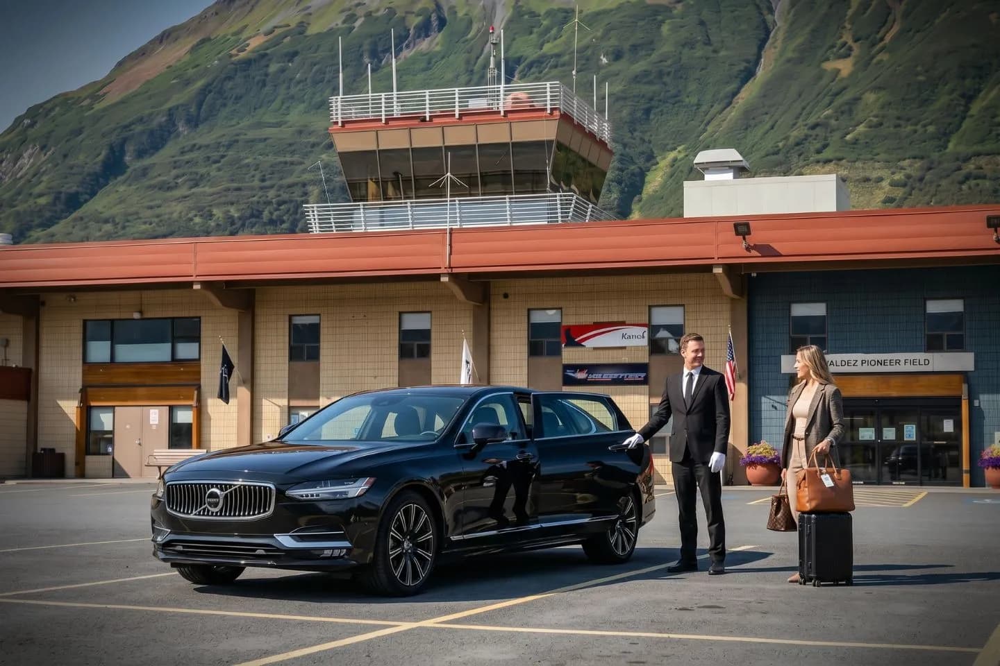 Valdez (VDZ) Airport Car Service Premium Cadillac Escalade providing Valdez VDZ airport car service to the Valdez Marine Terminal and downtown Valdez