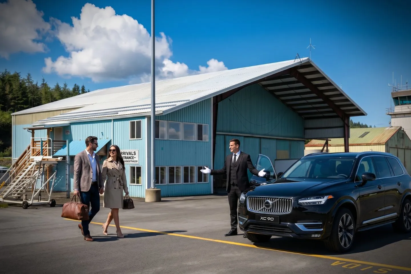 Wrangell (WRG) Airport Car Service Premium Cadillac Escalade providing Wrangell WRG airport car service to downtown Wrangell and the Stikine River