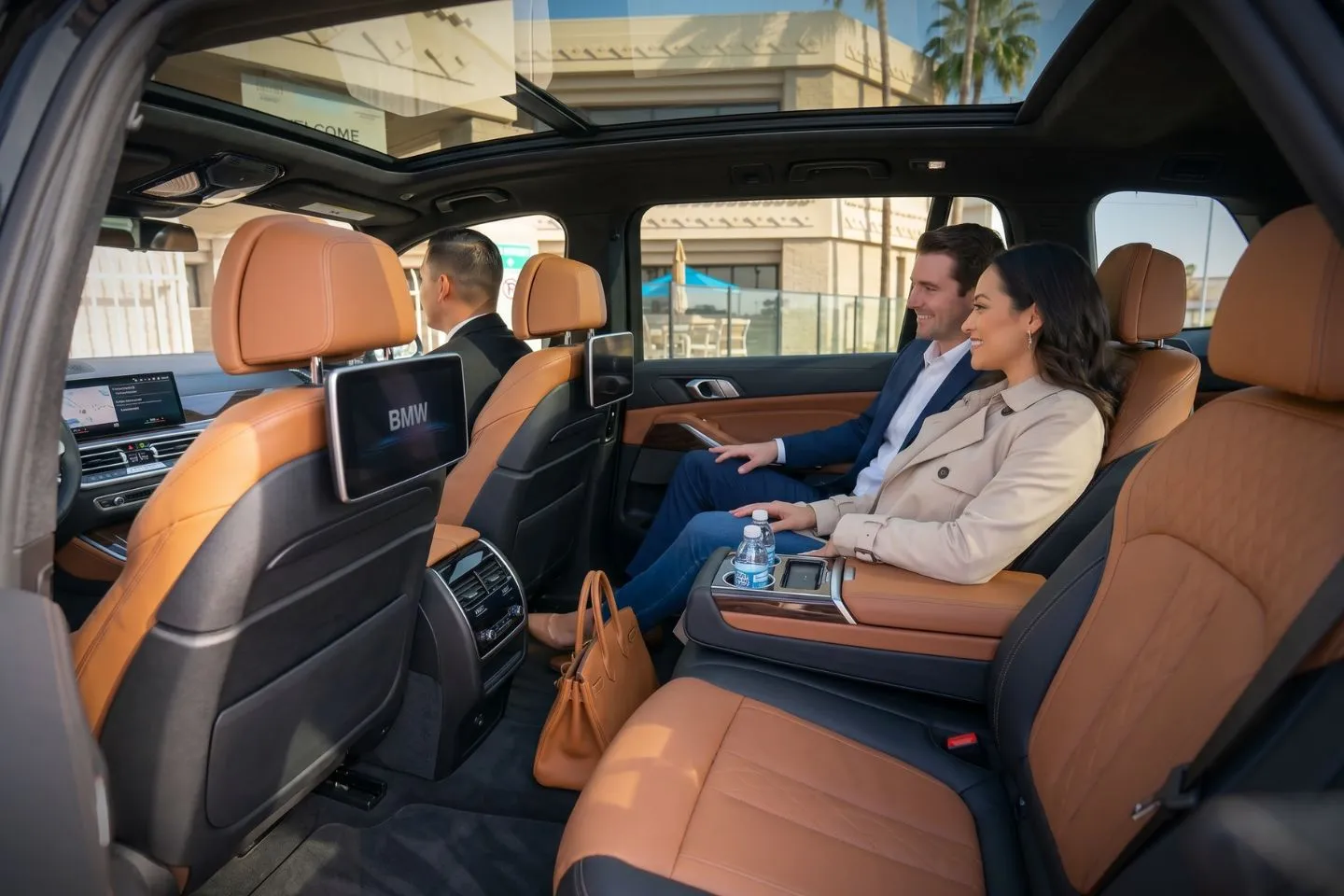 Glendale Municipal (GEU) Airport Car Service Executive Mercedes Benz Sprinter van for Cactus League spring training group transfer from GEU airport to Peoria Sports Complex