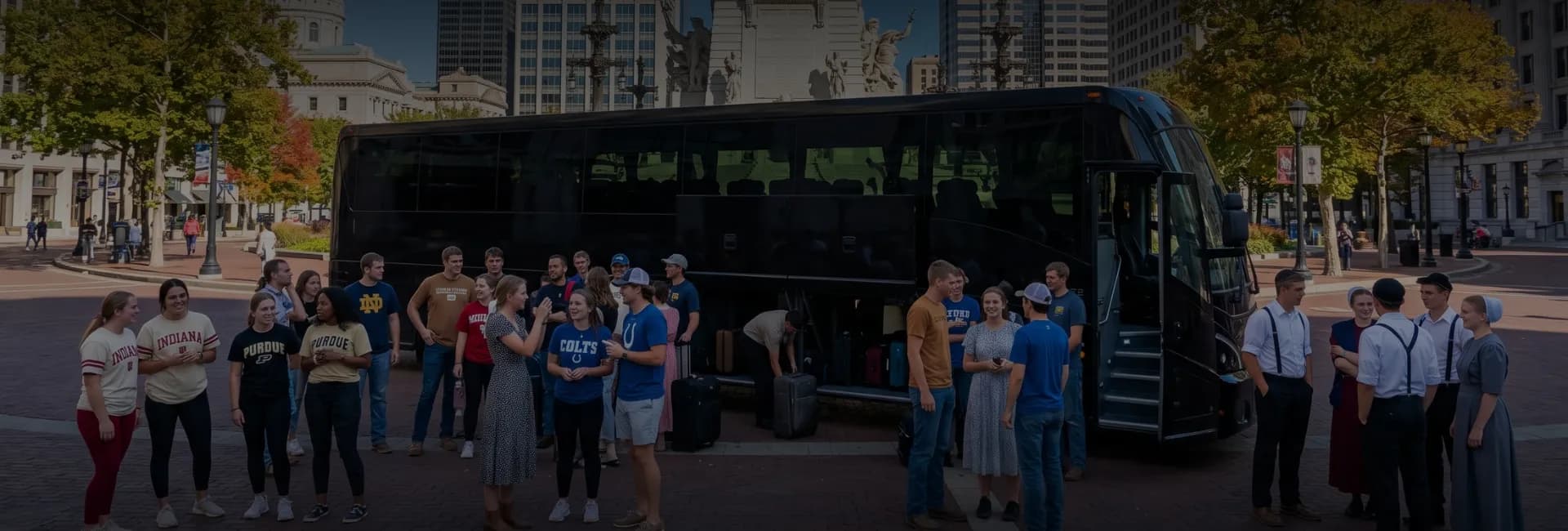 Indiana Airport Charter Bus Rental Service Indiana Airport Charter Bus Rental Service