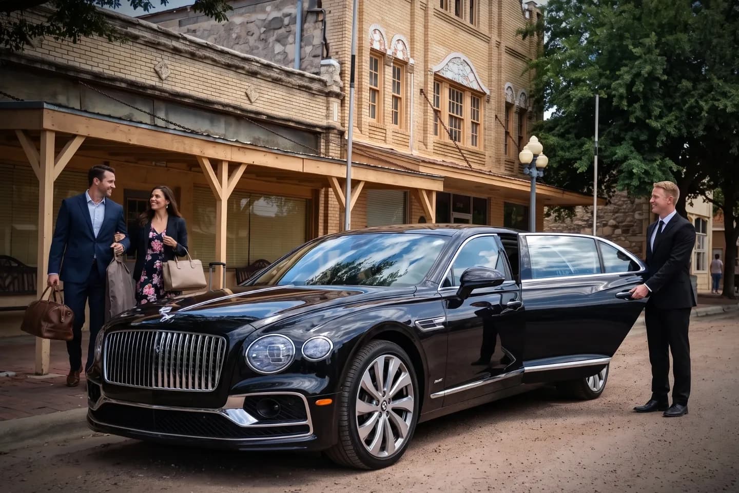 Car Service in Schleicher, TX Luxury car service in Schleicher, TX with professional chauffeur