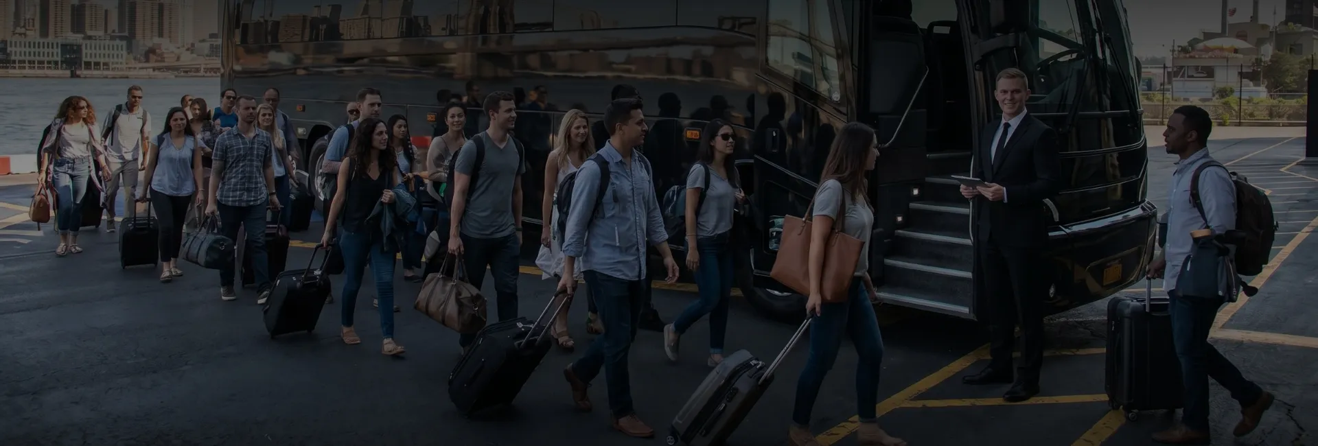 New York East 34th Street Heliport (TSS) Airport Charter Bus Rental Service New York East 34th Street Heliport (TSS) Airport Charter Bus Rental Service