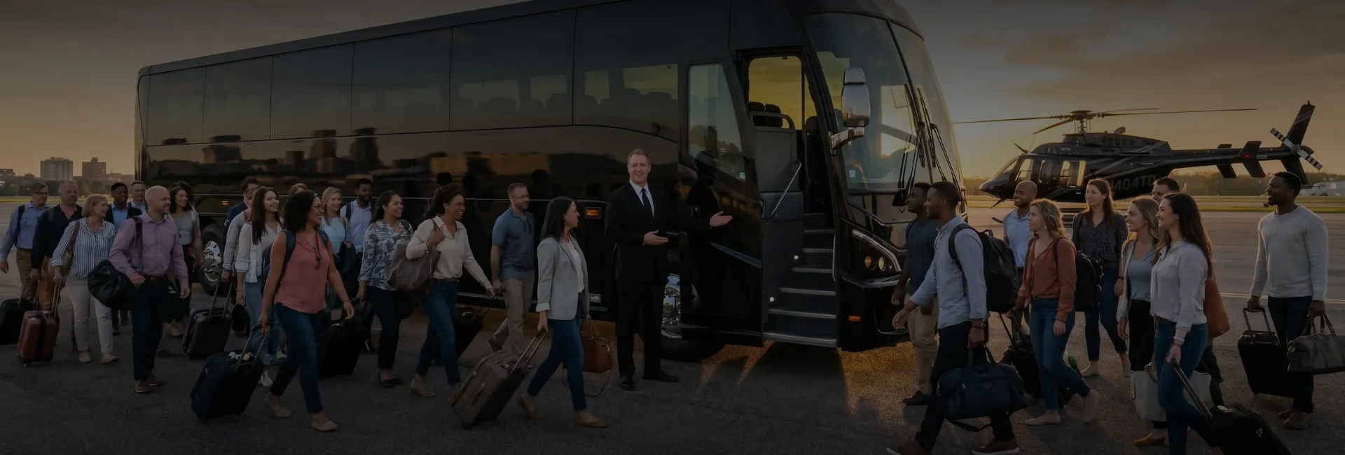 New York West 30th Street Heliport (JRA) Airport Charter Bus Rental Service New York West 30th Street Heliport (JRA) Airport Charter Bus Rental Service