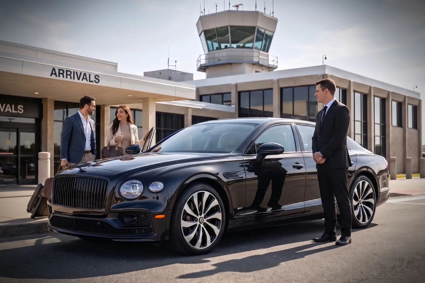 Tweed New Haven (HVN) Airport Chauffeur Service Comfortable leather interior of chauffeur car booked for Tweed New Haven Airport transfer