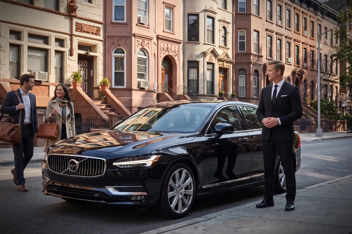 Car Service in Bedford-Stuyvesant, Brooklyn, NY Black luxury sedan providing dependable car service in Bedford-Stuyvesant, Brooklyn, NY