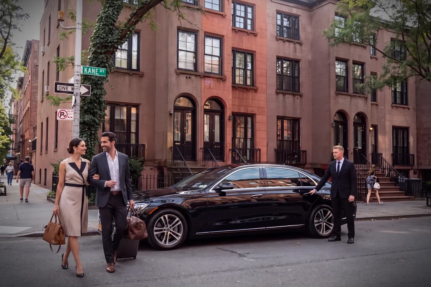 Car Service in Cobble Hill, Brooklyn, NY Black luxury sedan providing dependable car service in Cobble Hill, Brooklyn, NY